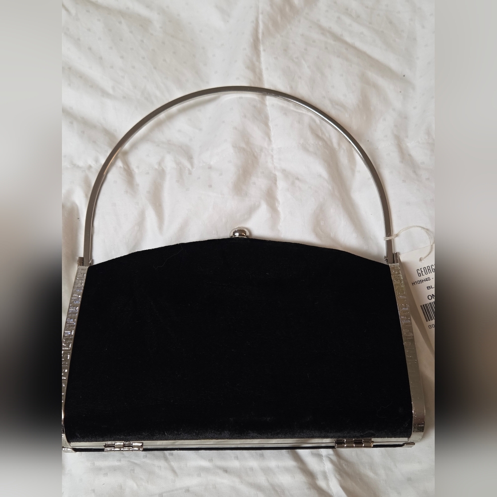 Georgiou Black Evening Clutch